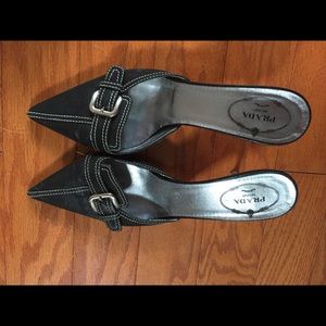 Prada buckle heels
